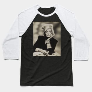 Marlene Dietrich hat Baseball T-Shirt